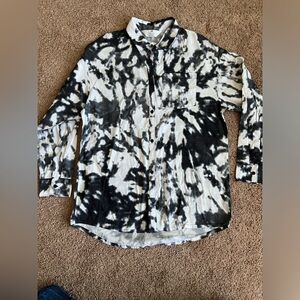 Tie-Dye Button-Up Kids Shirt
